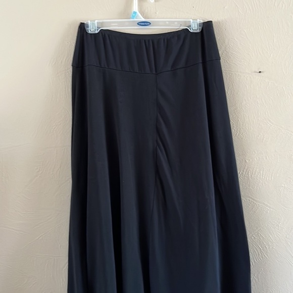 Worthington stretch black mock wrap skirt, polyester rayon spandex, blend size L - Picture 7 of 11